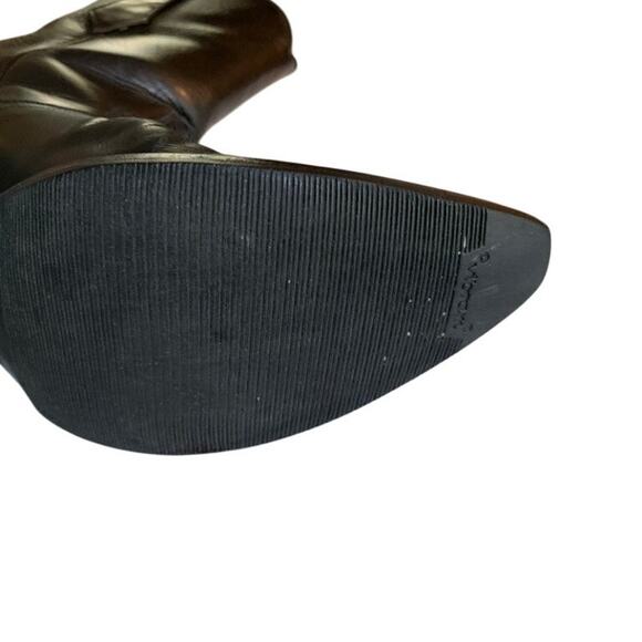 Womens J B Hill Luxury Black Buffalo Calf Western Cowboy Boots Size 8.5 - Picture 9 of 11